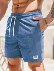 Lace-up Drawstring Shorts Summer Corduroy Sports Short Pants