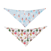 Pet Double-sided Saliva Towel Dog Triangle Scarf Pet Accessories