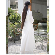 Elegant Hanfu Dress for Women Chinese Zen Style Summer Tea