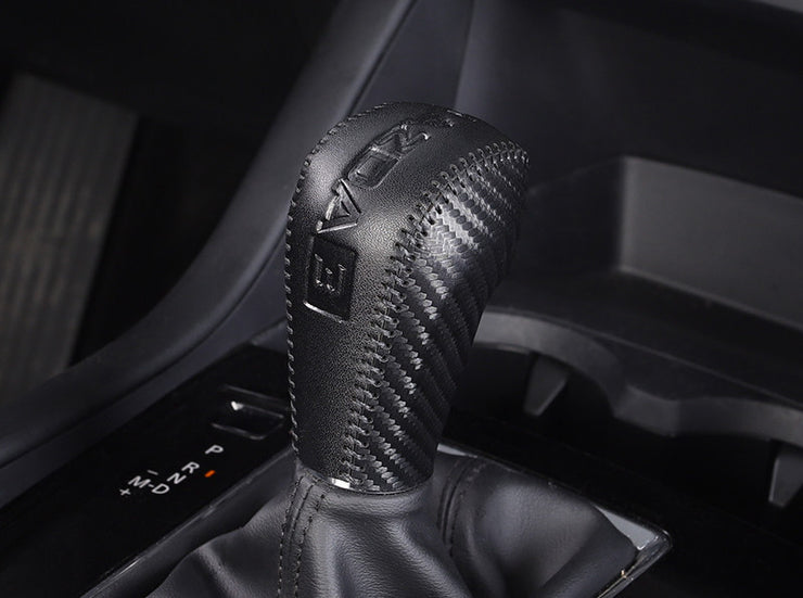 Central Gear Cover, Real Cowhide Gear, Interior Modification, Hand-Stitched Gear Cover