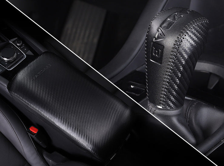 Central Gear Cover, Real Cowhide Gear, Interior Modification, Hand-Stitched Gear Cover