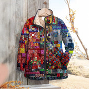 Women's Fashion Tuck Flower Digital Printed Female Cotton