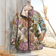 Women's Fashion Tuck Flower Digital Printed Female Cotton