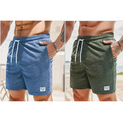 Lace-up Drawstring Shorts Summer Corduroy Sports Short Pants