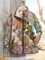 Women's Fashion Tuck Flower Digital Printed Female Cotton