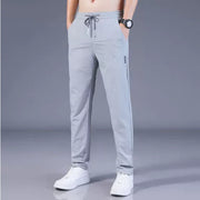 Drawstring Trousers Thin Casual Pants Korean Version Loose Straight Sweatpants Mens Clothing
